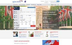 Visita lo shopping online di British Airways