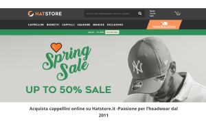 Visita lo shopping online di Hatstore
