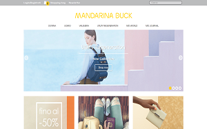 Visita lo shopping online di Mandarina Duck