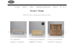 Visita lo shopping online di Cargo milano