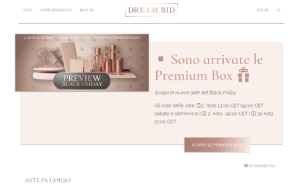 Visita lo shopping online di Dream.Bid
