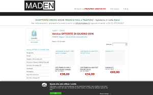 Visita lo shopping online di Maden