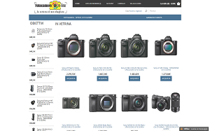 Visita lo shopping online di Fotocamere online