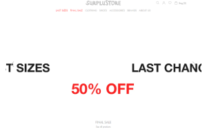 Visita lo shopping online di Surplustore