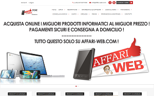 Visita lo shopping online di Affari Web