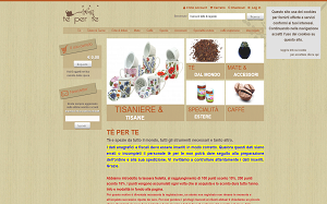 Visita lo shopping online di Tè per Te