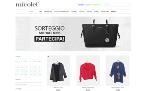 Visita lo shopping online di Micolet