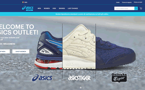 Visita lo shopping online di Asics Outlet