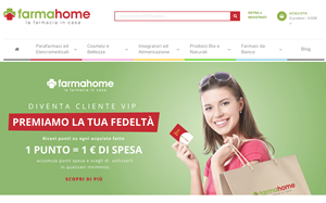 Visita lo shopping online di FarmaHome