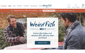 Visita lo shopping online di Weird Fish