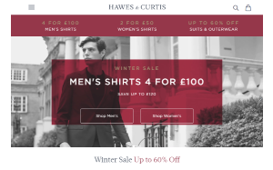 Visita lo shopping online di Hawes & Curtis