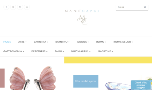 Visita lo shopping online di Mane Capri