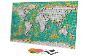 Visita lo shopping online di Mappa del mondo Lego ART