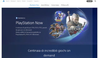 Visita lo shopping online di PlayStation Now