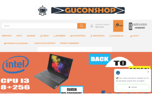 Visita lo shopping online di Guconshop