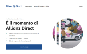 Visita lo shopping online di Allianz Direct