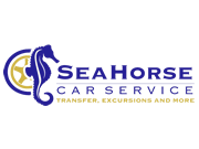 Seahorse car service logo