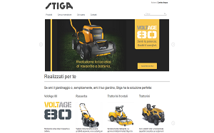 Il sito online di Stiga