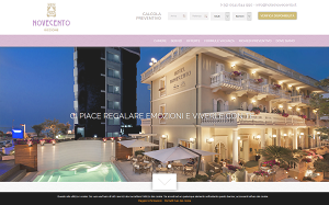 Il sito online di Hotel Novecento Riccione
