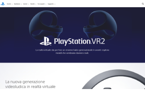Il sito online di PlayStation VR2