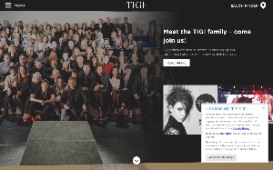Il sito online di TIGI Professional