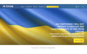 Il sito online di Ukraine International Airlines