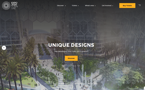 Il sito online di Expo 2020 Dubai