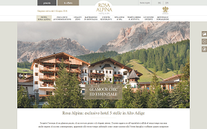 Il sito online di Rosa Alpina Hotel