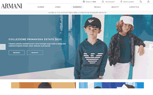 Visita lo shopping online di Armani junior