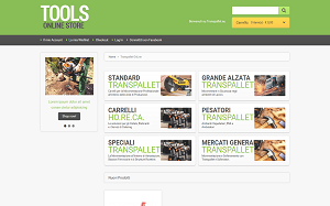 Il sito online di Tools online store