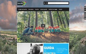 Il sito online di Sud Africa