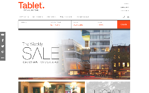 Il sito online di Tablet Hotels