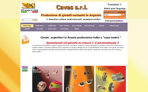 Il sito online di Cavas