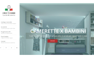 Il sito online di Camerette X Bambini