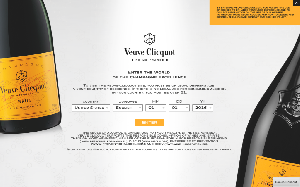 Il sito online di Veuve Clicquot