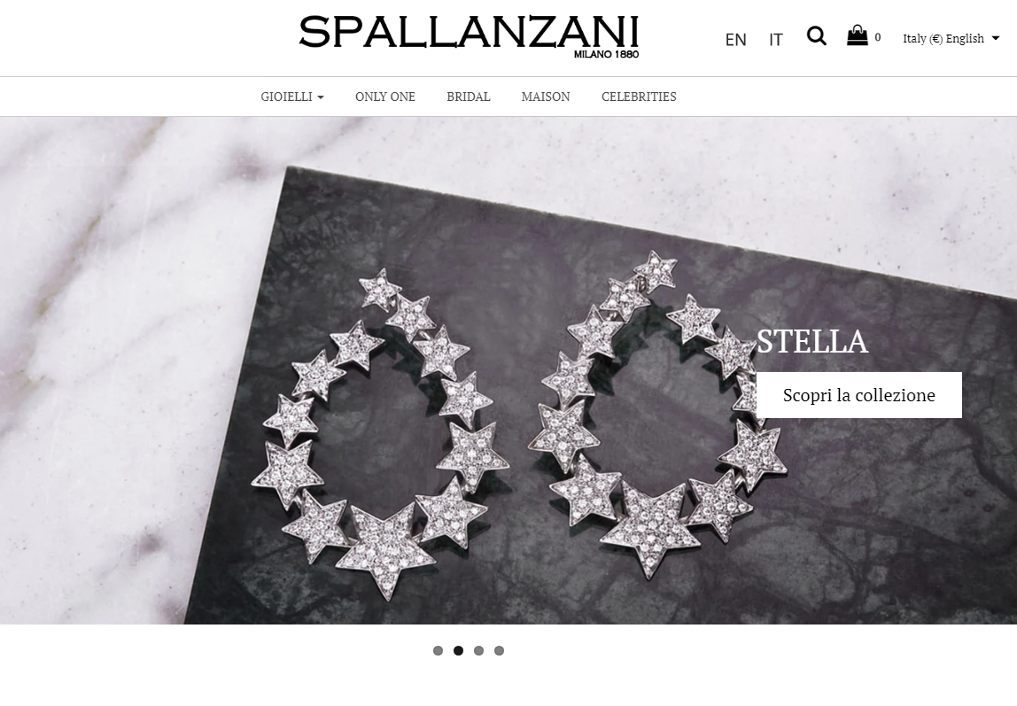 Il sito online di Spallanzani Jewels