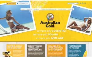 Il sito online di Australian Gold