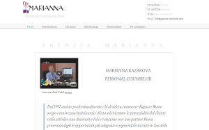 Il sito online di Agenzia Matrimoniale Marianna