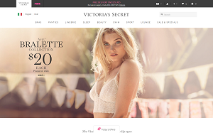 Il sito online di Victoria's Secret