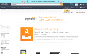 Il sito online di Amazon Cloud Player