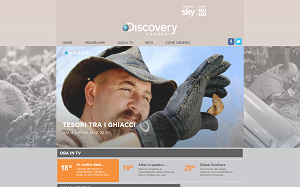 Il sito online di Discovery Channel