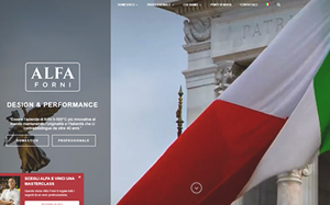 Il sito online di Alfa Forni