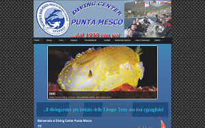 Il sito online di Punta Mesco Diving Center