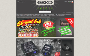 Il sito online di Geko tattoo supplies