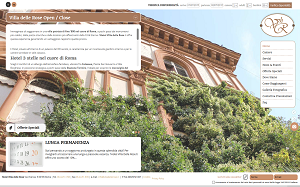 Il sito online di Villa delle Rose Roma