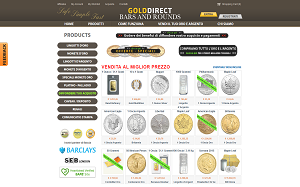 Il sito online di Golddirect