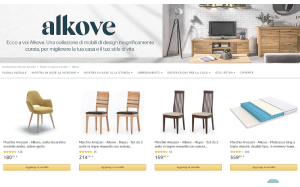 Visita lo shopping online di Alkove