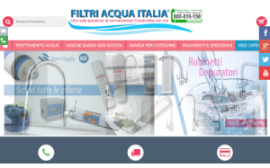 Il sito online di Filtri Acqua Italia