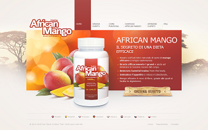 Il sito online di Nutrina African Mango