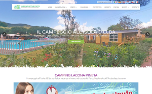 Il sito online di Camping Lacona Pineta